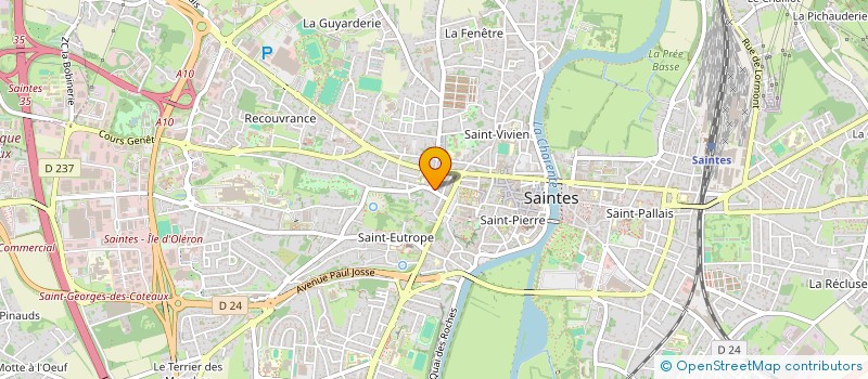 localisation de l'entreprise MONSIEUR OLIVIER ALAIN MICHEL MADELAIN  SAINTES