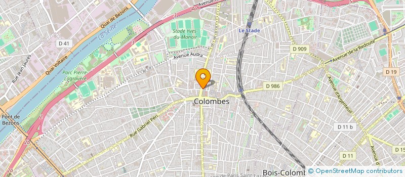 localisation de l'entreprise MONSIEUR OLIVIER ALBAUT à COLOMBES
