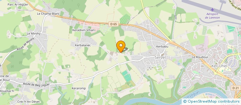 localisation de l'entreprise MONSIEUR OLIVIER ALLAIN  LANNION