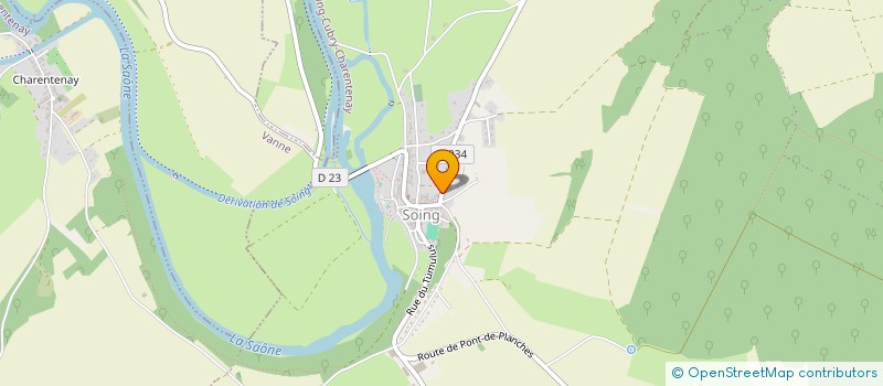 localisation de l'entreprise MONSIEUR OLIVIER ALLOUCHE  SOING-CUBRY-CHARENTENAY