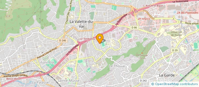 localisation de l'entreprise MONSIEUR OLIVIER ALTET  LA VALETTE-DU-VAR