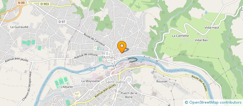 localisation de l'entreprise MONSIEUR OLIVIER AMADOR  ARTHES