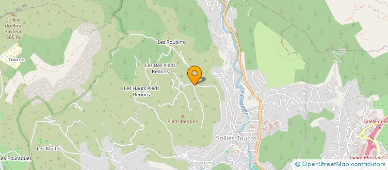 localisation de l'entreprise MONSIEUR OLIVIER AMIEL  SOLLIES-TOUCAS