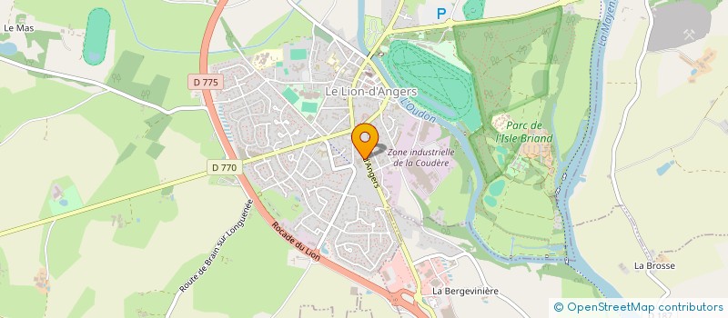 localisation de l'entreprise MONSIEUR OLIVIER AMIOT  LE LION D'ANGERS