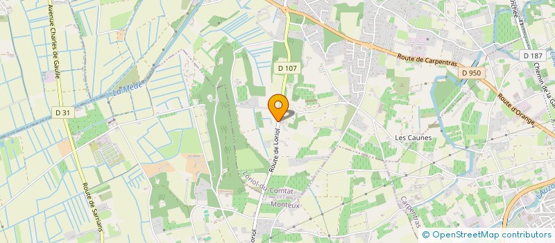 localisation de l'entreprise MONSIEUR OLIVIER AMOURDEDIEU  LORIOL-DU-COMTAT