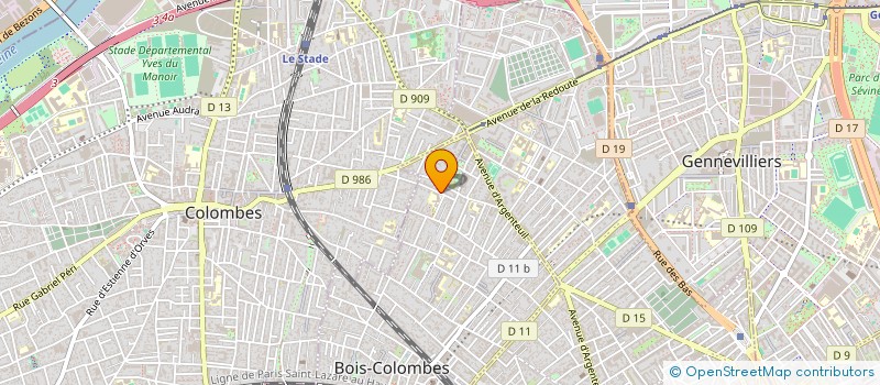 localisation de l'entreprise MONSIEUR OLIVIER AMYOT DU MESNILGAILLARD à BOIS-COLOMBES