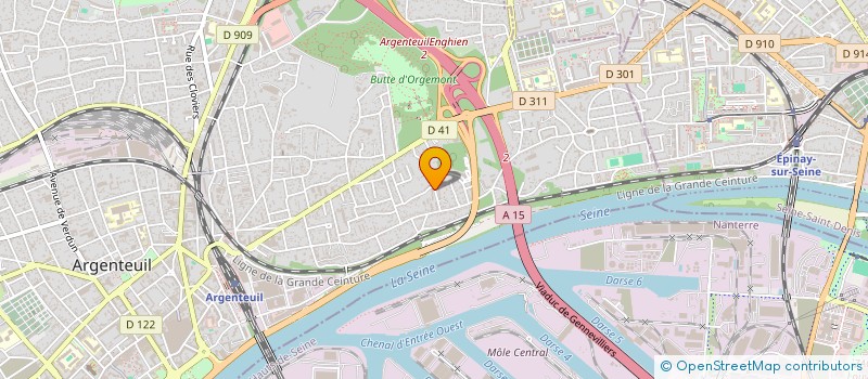 localisation de l'entreprise MONSIEUR OLIVIER ANDIRIN  ARGENTEUIL