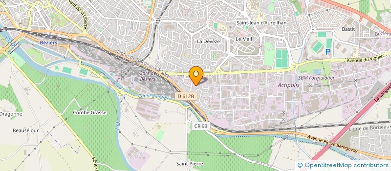 localisation de l'entreprise MONSIEUR OLIVIER ANDRE  BEZIERS