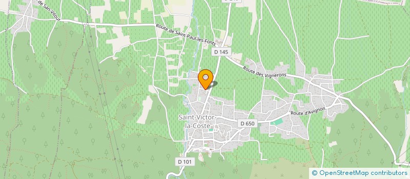 localisation de l'entreprise MONSIEUR OLIVIER ANDRE  SAINT-VICTOR-LA-COSTE