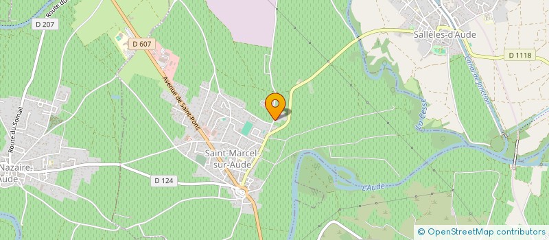 localisation de l'entreprise MONSIEUR OLIVIER AOURA  SAINT-MARCEL-SUR-AUDE