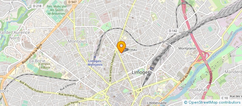 localisation de l'entreprise MONSIEUR OLIVIER ARAGON à LIMOGES