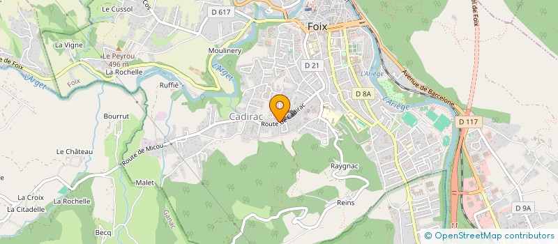 localisation de l'entreprise MONSIEUR OLIVIER ARMAND à FOIX