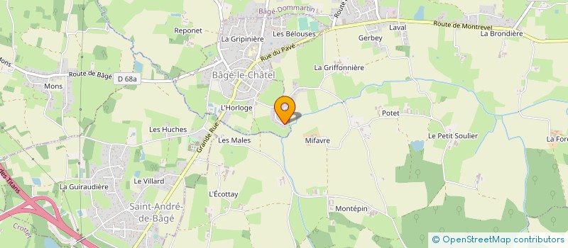 localisation de l'entreprise MONSIEUR OLIVIER ARMBRUSTER  BAGE-LE-CHATEL