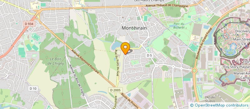 localisation de l'entreprise MONSIEUR OLIVIER ARMENGAUD à MONTEVRAIN