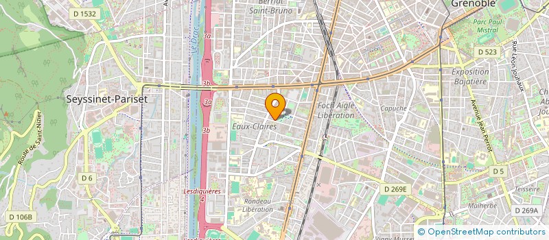 localisation de l'entreprise MONSIEUR OLIVIER ARNAUD à GRENOBLE