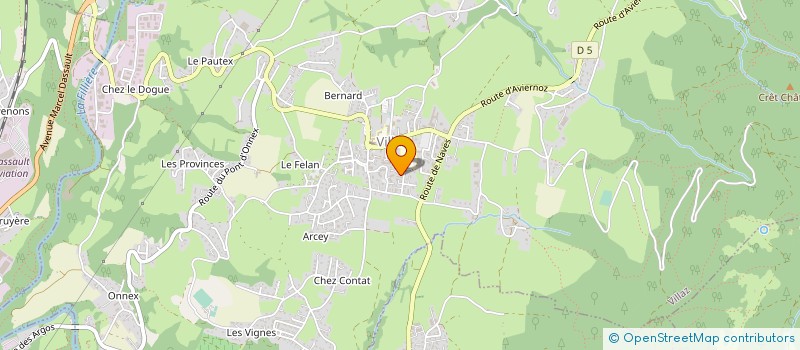 localisation de l'entreprise MONSIEUR OLIVIER ARNAUD  VILLAZ