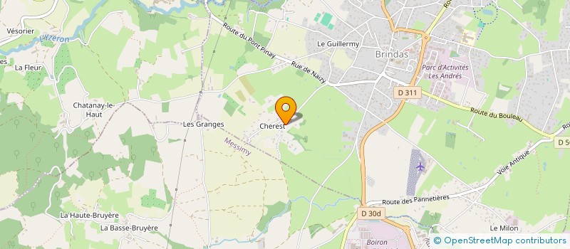 localisation de l'entreprise MONSIEUR OLIVIER ARNOUX à BRINDAS
