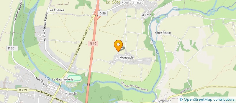localisation de l'entreprise MONSIEUR OLIVIER ARNOUX à MANSLE-LES-FONTAINES