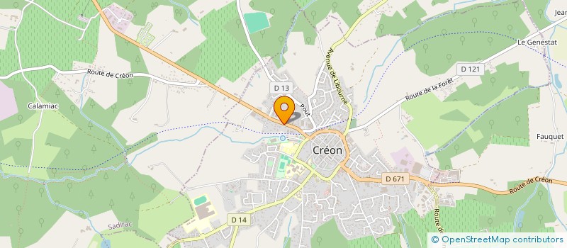 localisation de l'entreprise MONSIEUR OLIVIER ARREBOT-NATOU  BORDEAUX