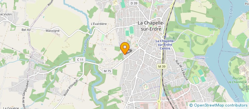 localisation de l'entreprise MONSIEUR OLIVIER ARSONNEAU à LA CHAPELLE-SUR-ERDRE