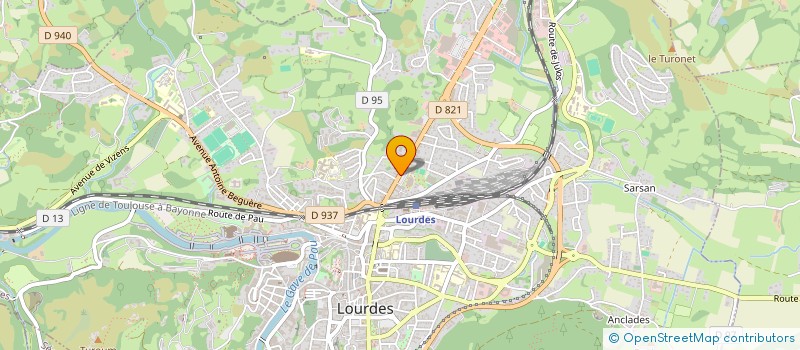 localisation de l'entreprise MONSIEUR OLIVIER ASSOUERE  LOURDES