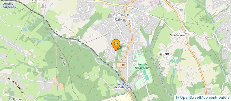 localisation de l'entreprise MONSIEUR OLIVIER ASTIER  LA TOUR-DE-SALVAGNY