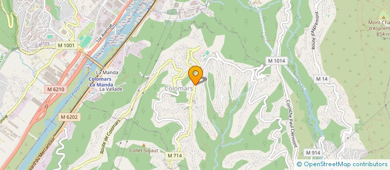 localisation de l'entreprise MONSIEUR OLIVIER ASTOLFI  COLOMARS