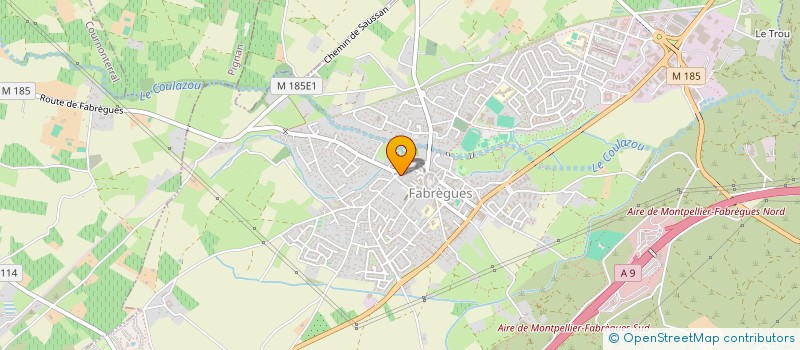 localisation de l'entreprise MONSIEUR OLIVIER ASTRUC  POUSSAN