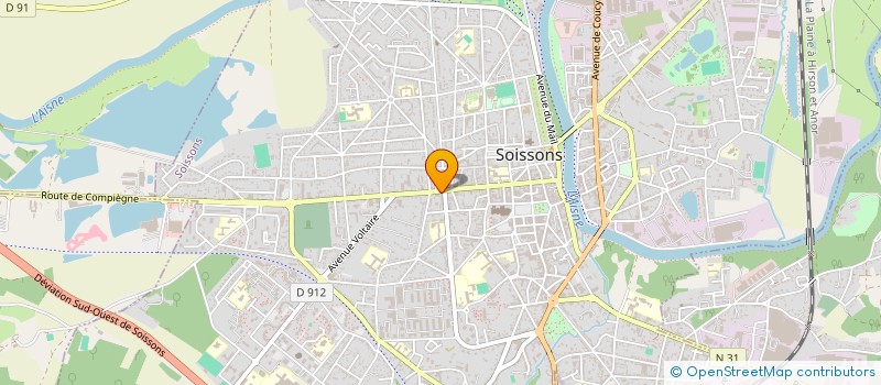 localisation de l'entreprise MONSIEUR OLIVIER ATTAR à SOISSONS