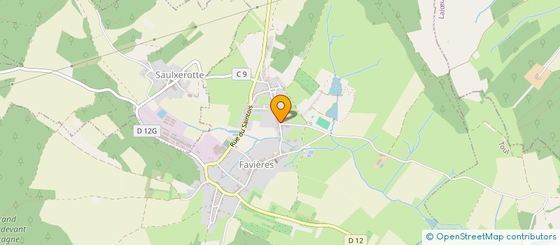 localisation de l'entreprise MONSIEUR OLIVIER AUBERTIN  FAVIERES