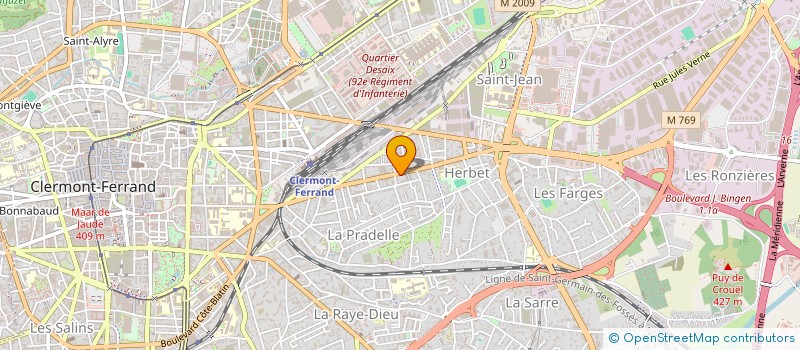 localisation de l'entreprise MONSIEUR OLIVIER AUDIGIER  CLERMONT-FERRAND