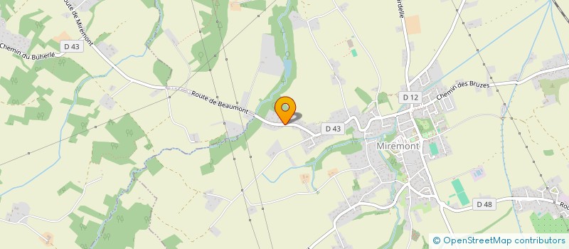localisation de l'entreprise MONSIEUR OLIVIER AUDOUIN  MIREMONT