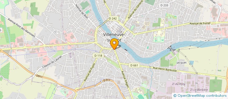 localisation de l'entreprise MONSIEUR OLIVIER AUDUBERT  VILLENEUVE-SUR-LOT