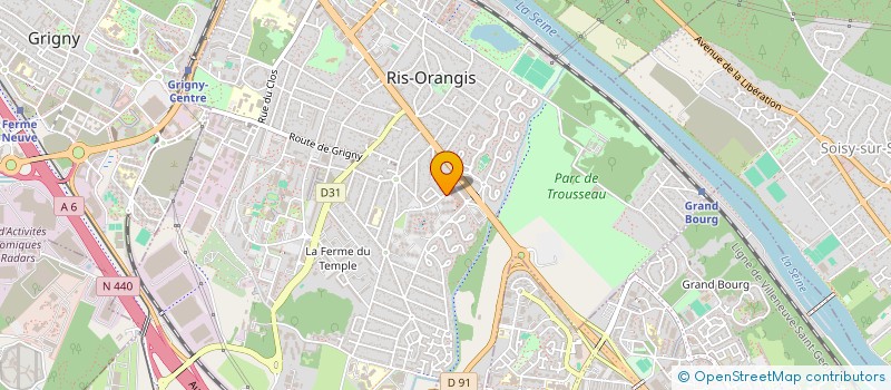 localisation de l'entreprise MONSIEUR OLIVIER AUFRERE  RIS-ORANGIS