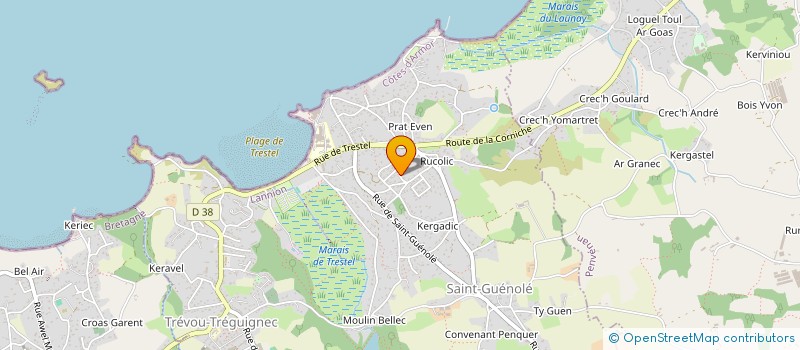 localisation de l'entreprise MONSIEUR OLIVIER AUGES  TREVOU-TREGUIGNEC