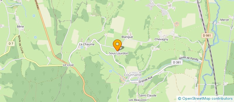 localisation de l'entreprise MONSIEUR OLIVIER AUGROS  LOURNAND