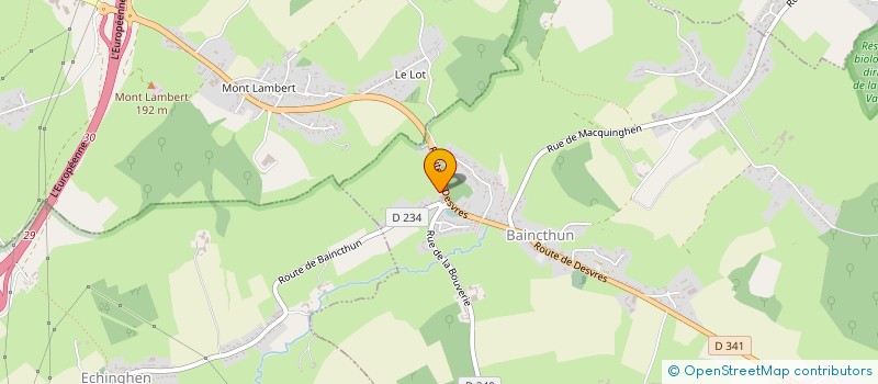 localisation de l'entreprise MONSIEUR OLIVIER BAILLY  BAINCTHUN