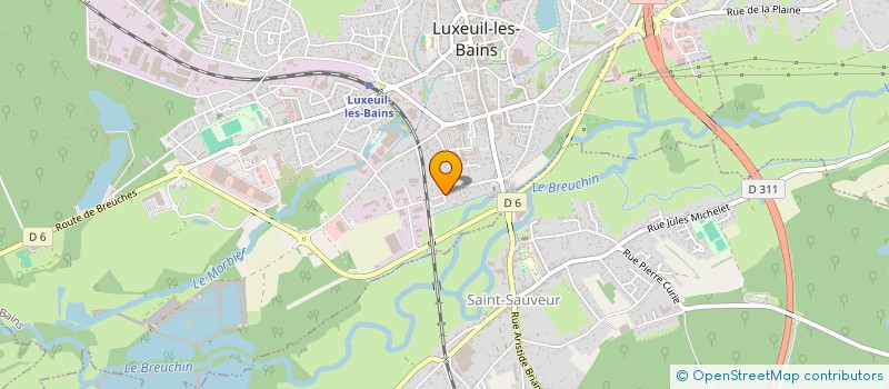 localisation de l'entreprise MONSIEUR OLIVIER BAILLY  LUXEUIL-LES-BAINS