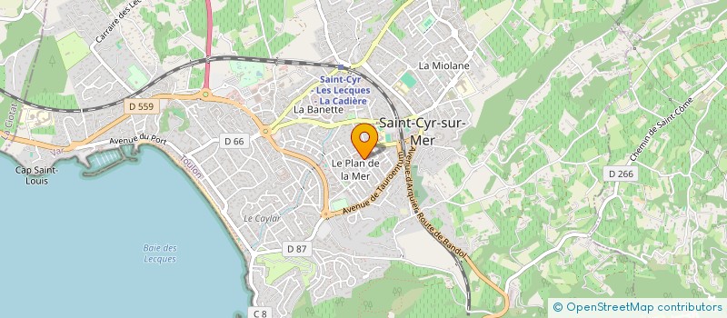 localisation de l'entreprise MONSIEUR OLIVIER BAL à SAINT-CYR-SUR-MER