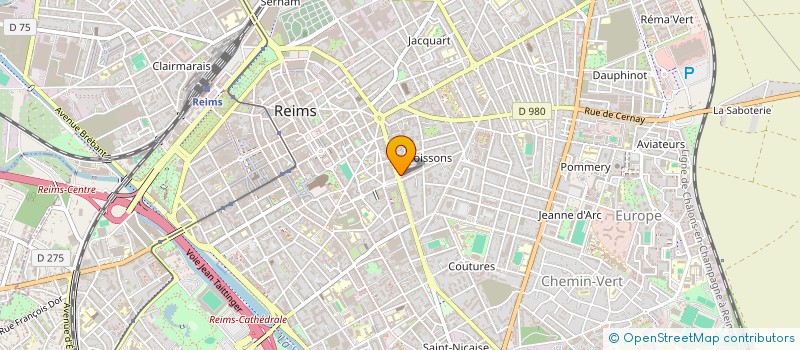localisation de l'entreprise MONSIEUR OLIVIER BALLEVRE  REIMS