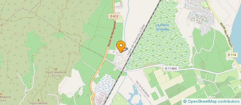 localisation de l'entreprise MONSIEUR OLIVIER BAPTISTE  VIC-LA-GARDIOLE