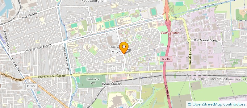 localisation de l'entreprise MONSIEUR OLIVIER BARBAS  CALAIS