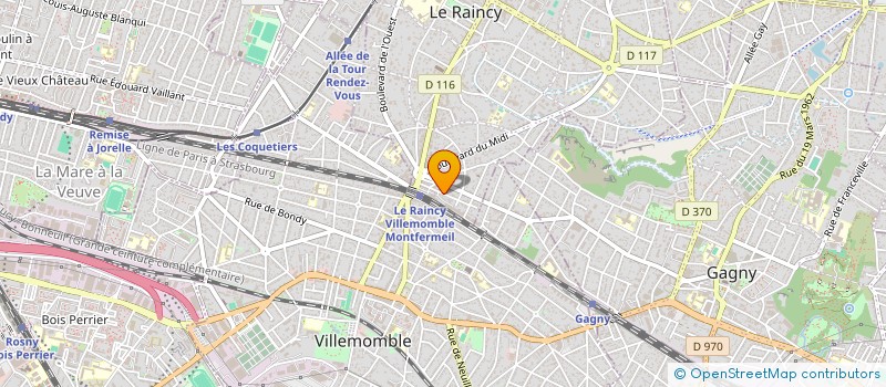 localisation de l'entreprise MONSIEUR OLIVIER BARBEY à LE RAINCY
