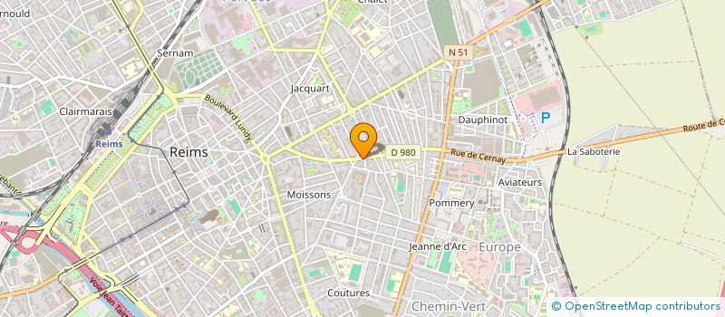 localisation de l'entreprise MONSIEUR OLIVIER BARBIN  REIMS