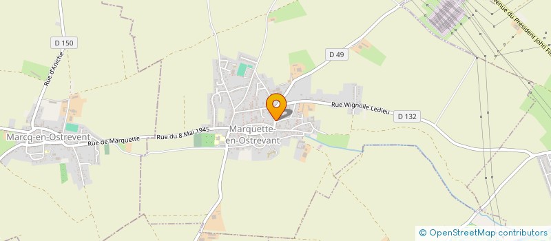 localisation de l'entreprise MONSIEUR OLIVIER BARBOTIN à MARQUETTE-EN-OSTREVANT