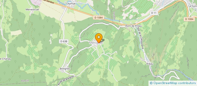 localisation de l'entreprise MONSIEUR OLIVIER BARDET à MERIGNAT