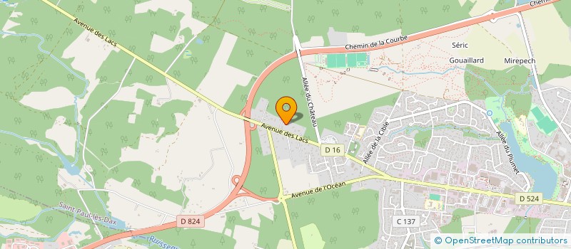 localisation de l'entreprise MONSIEUR OLIVIER BARDEY  SAINT-PAUL-LES-DAX