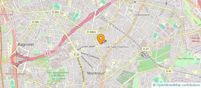 localisation de l'entreprise MONSIEUR OLIVIER BARDOU à MONTREUIL