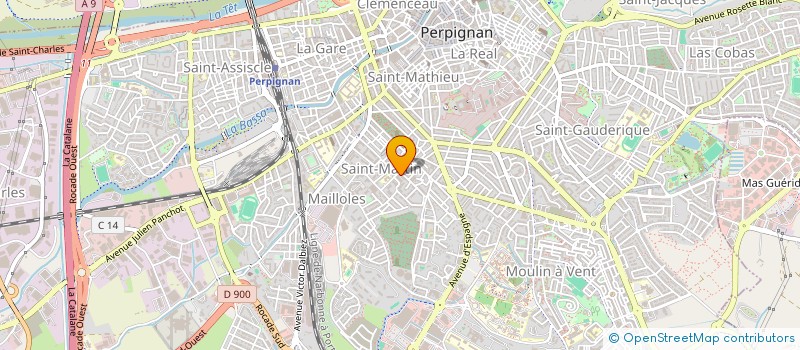 localisation de l'entreprise MONSIEUR OLIVIER BAREIL  PERPIGNAN