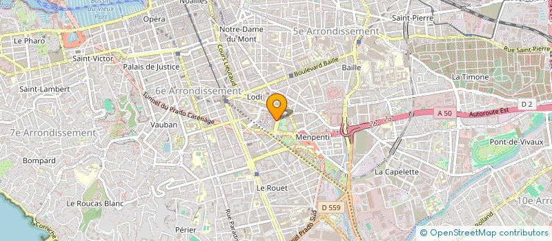 localisation de l'entreprise MONSIEUR OLIVIER BARET à MARSEILLE